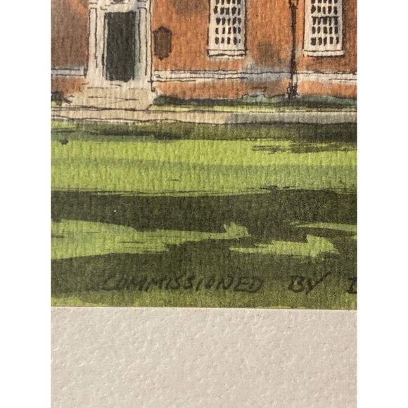 Framed Watercolor print of The Old State House, Dover Delaware by Davis Gray EUC - Picture 7 of 11